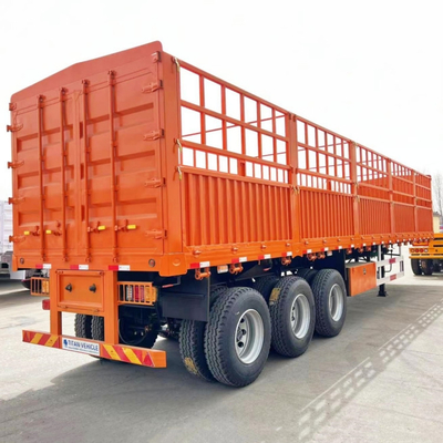 TITAN Animal Cattle Transport Trailers | Fence Semi Trailer | Sugar Cane Trailer 50 Tons for Sale