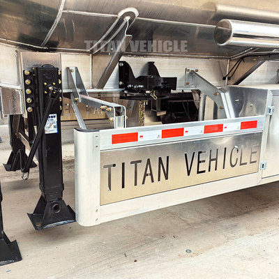 TITAN Large Capacity Aluminum Oil Diesel Fuel Tanker Trailer 3 Axle 4 Compartments for Sale