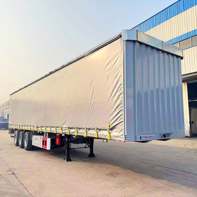 TITAN 3 Axle Pvc Tarpaulin Side Curtain Semi Trailer Curtainsider Dry Van Box