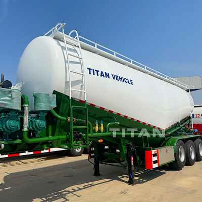TITAN 3 Axle 45cbm Fly Ash Powder Dry Bulk Cement Tank Trailer Bulker Tanker for Sale