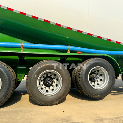 TITAN 3 Axle 45cbm Fly Ash Powder Dry Bulk Cement Tank Trailer Bulker Tanker for Sale