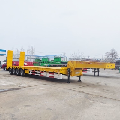 TITAN 4 Axle 100 Tons Hydraulic Semi Lowbed Trailer for Sale