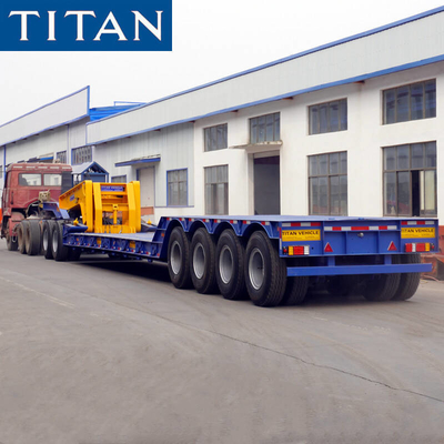 Hydraulic Multi Axle 150T RGN Mining Lowboy Trailer with Dolly