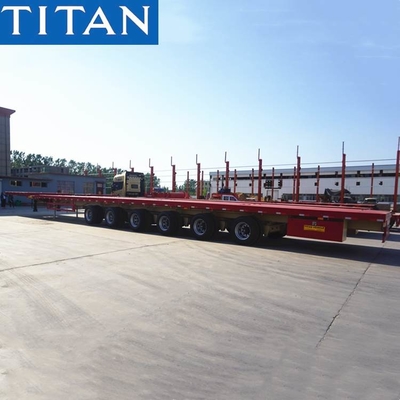 62m Telescopic Trailer Extendable Semi Trailer for Windmill Blade Transportation