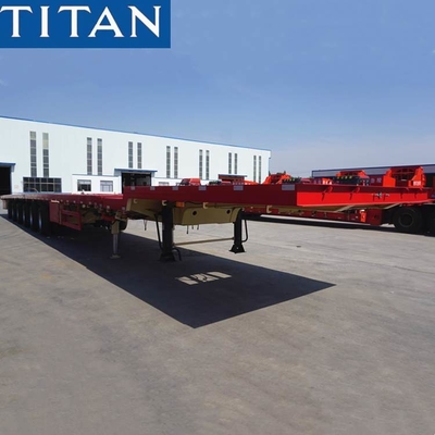 62m Telescopic Trailer Extendable Semi Trailer for Windmill Blade Transportation