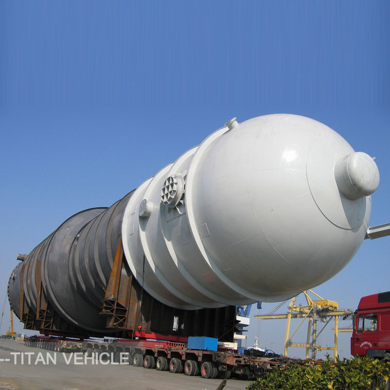 Turntable Bolster Gooseneck Modular Trailer for carrying 120 ton 200 ton tank