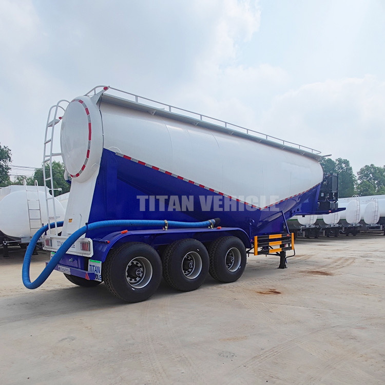 TITAN 3 Axle 40 CBM Dry Powder Cement Bulker Tanker Trailer for Sale in Saudi Arabia