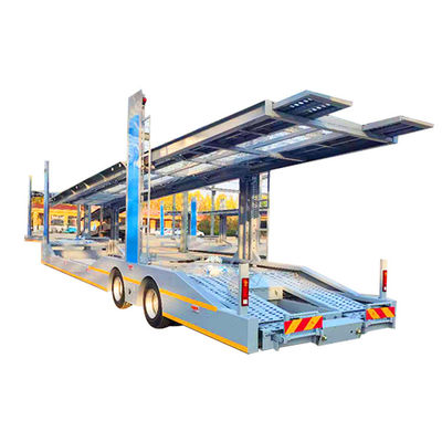 2 Ejes Car Carrier Trailer Truck Car Hauler Car Car Transport Trailer estilo europeo para la venta en Rusia